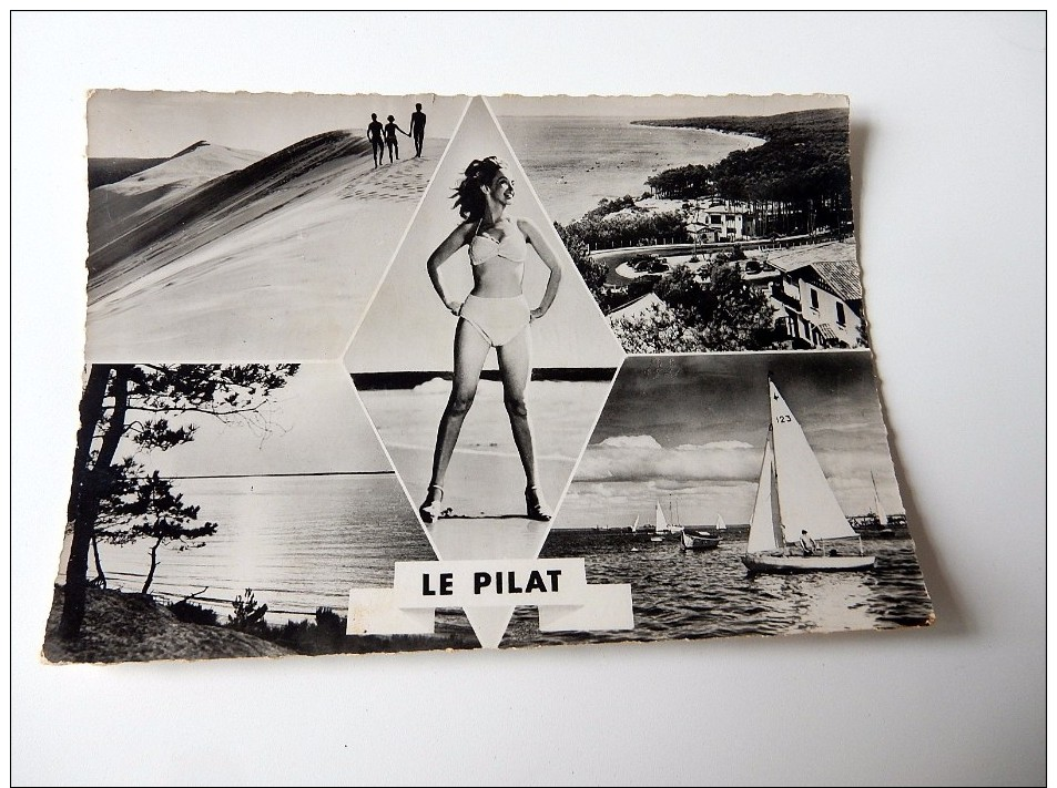 Carte Postale Ancienne : LE PILAT : 4 Vues Avec Pin-Up - Autres & Non Classés