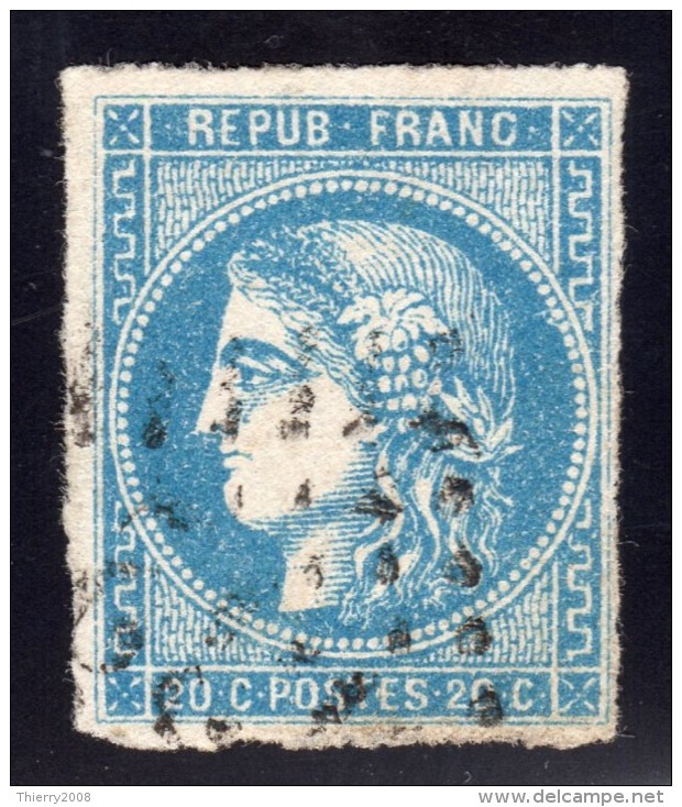 Emission De Bordeaux  N° 46B Avec Oblitération Losange  TB - 1870 Bordeaux Printing