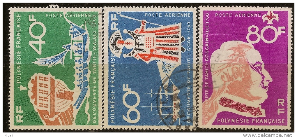 FRENCH POLYNESIA 1968 Discovery SG 81-83 U #VD61 - Oblitérés