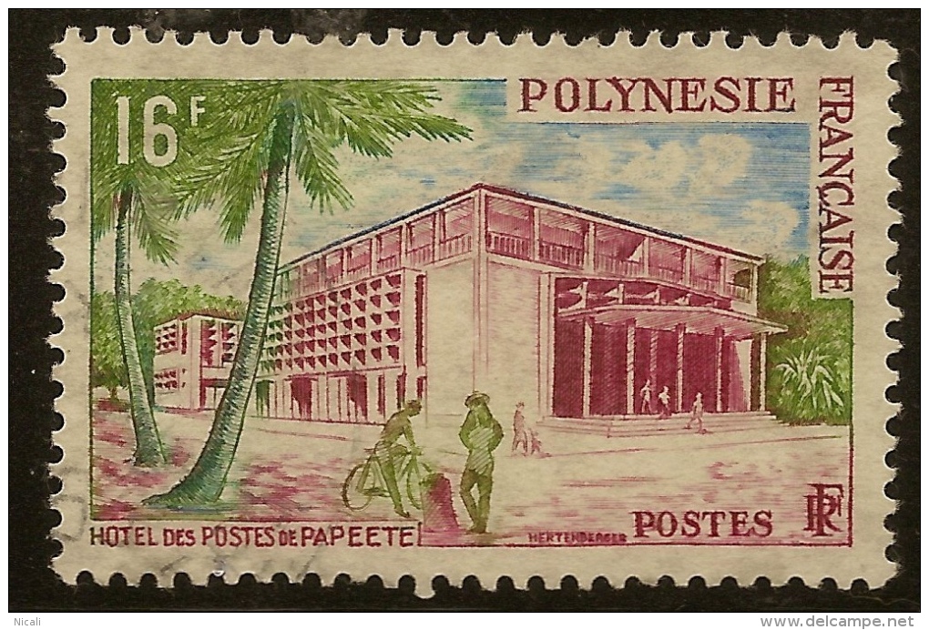 FRENCH POLYNESIA 1958 16f PO SG 10 U #VD32 - Gebraucht