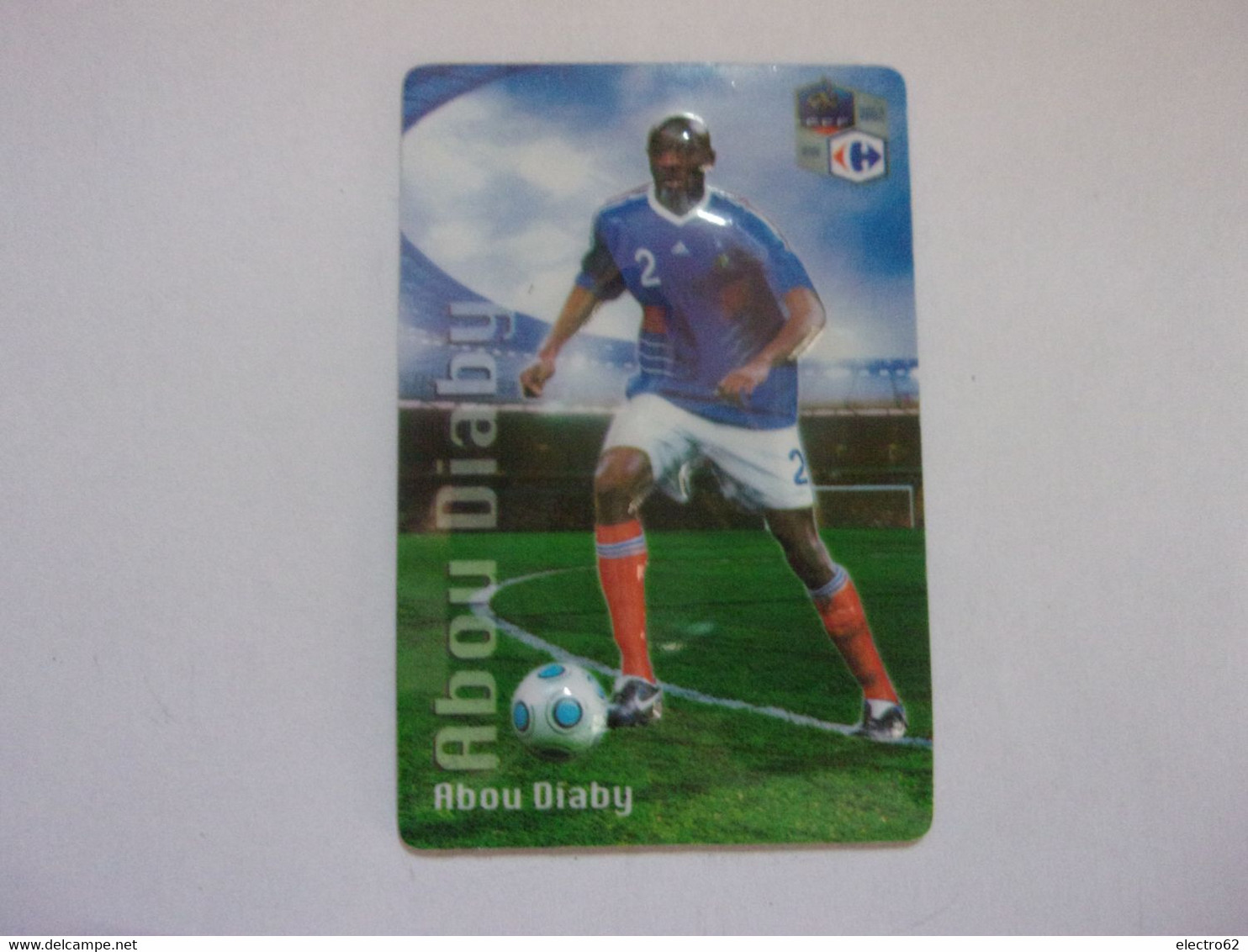 Magnet Carrefour Football Abou Diaby équipe De France 2010 Les Bleus Calcio Fußball Fútbol Voetbal Fotball Soccer - Sports