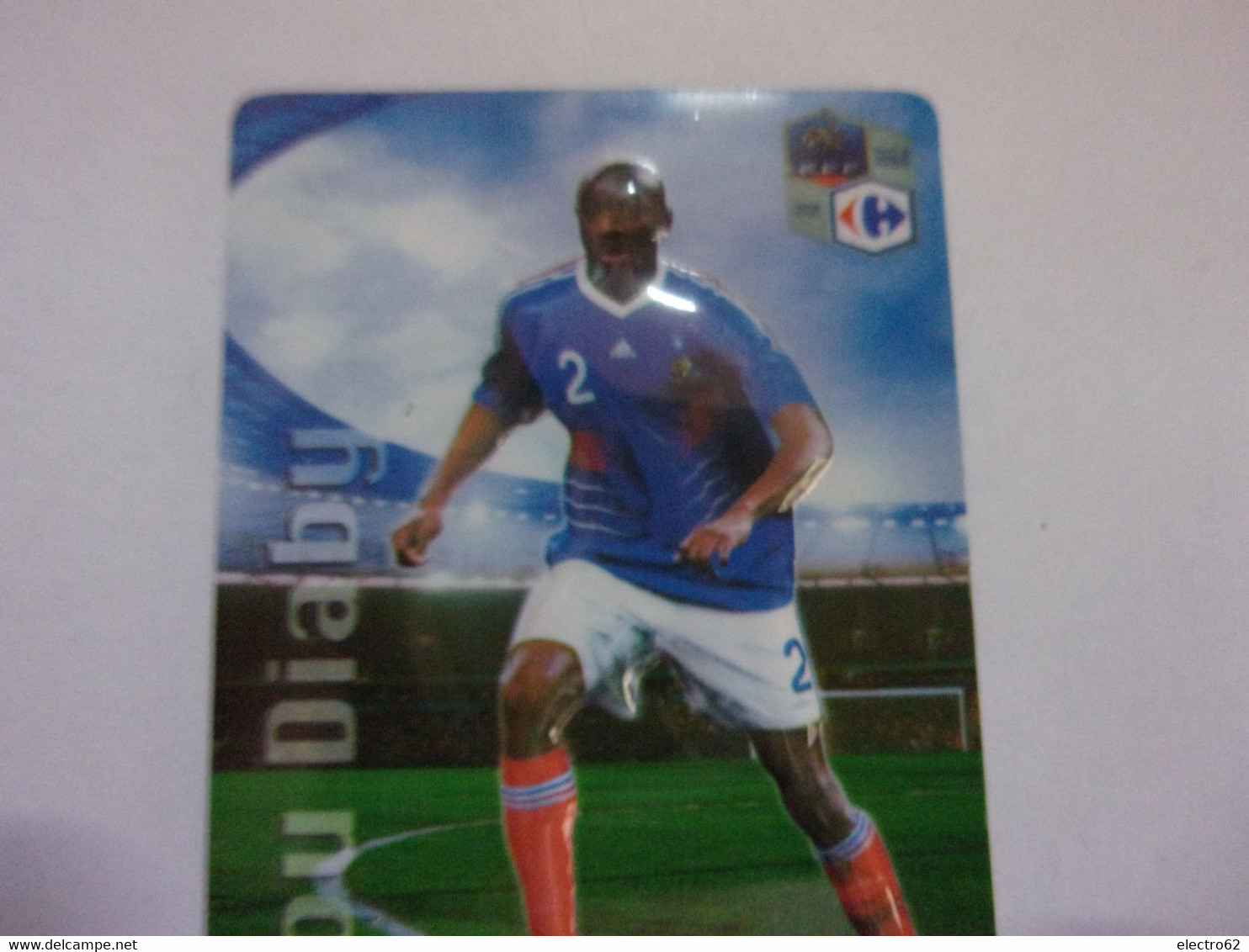 Magnet Carrefour Football Abou Diaby équipe De France 2010 Les Bleus Calcio Fußball Fútbol Voetbal Fotball Soccer - Sports