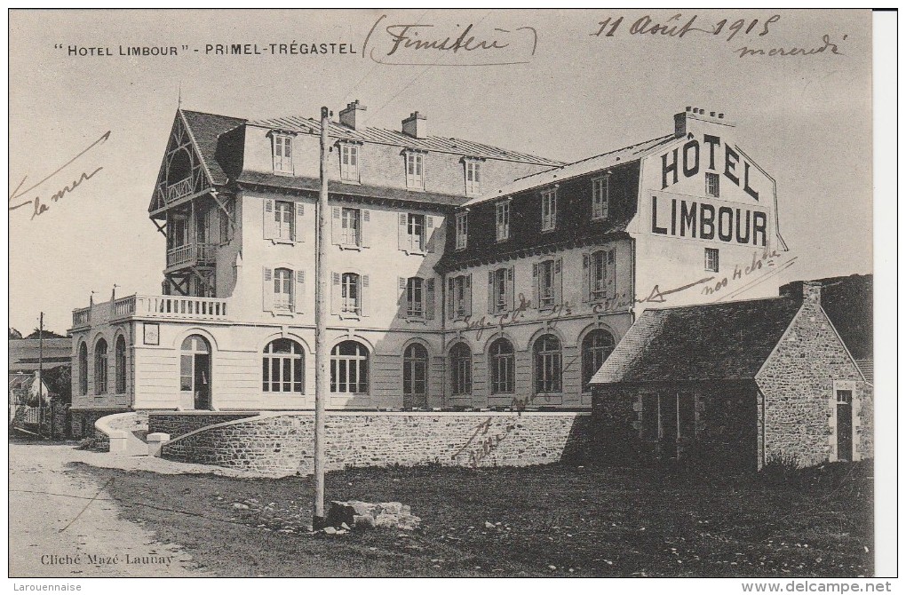 29 - PRIMEL TREGASTEL - "Hôtel Limbour" - Primel