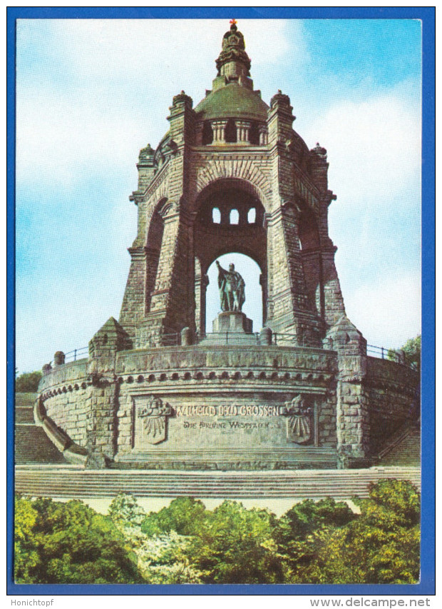 Deutschland; Porta Westfalica; Kaiser Wilhelm Denkmal - Porta Westfalica