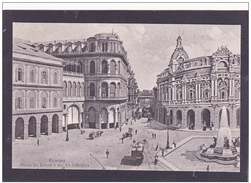 Old Card Of Plazzo De Ferrari,Genoa,Genova, Liguria, Italy,N37. - Genova (Genoa)