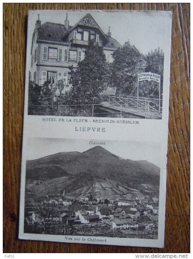 68 - Lièpvre : Hôtel De La Fleur - BRENDLIN-KOESSLER - Lièpvre