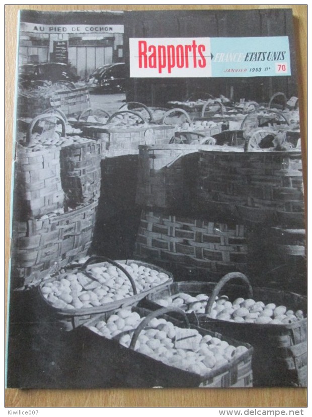 Rapports France Etats-unis 70  1953 Les P.T.T NIMES FRUITS EN FRANCE Postes Francaise - Autres & Non Classés