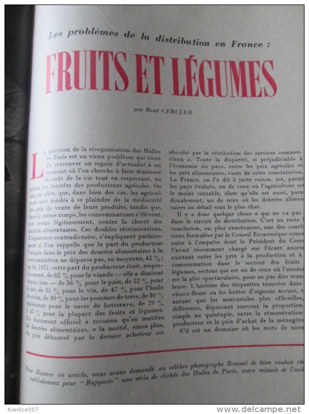 Rapports France Etats-unis 70  1953 Les P.T.T NIMES FRUITS EN FRANCE Postes Francaise - Autres & Non Classés