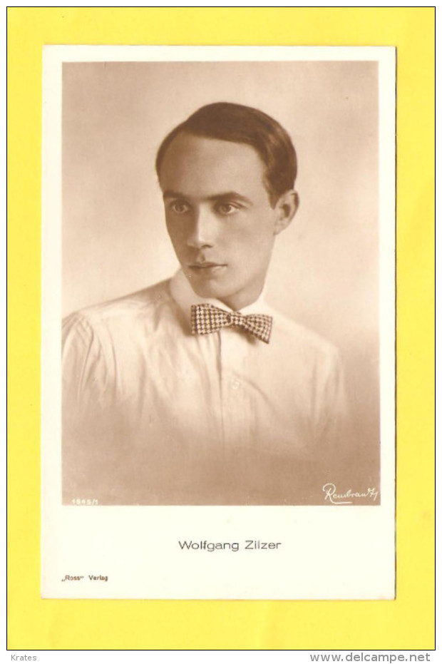 Postcard - Film, Actor, Wolfgang Zilzer    (23044) - Schauspieler