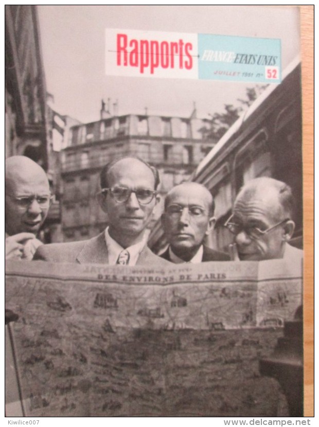 Rapports France Etats-unis 1951 Le Plan Schuman  Pour L Europe Les Antibiotiques Houilleres Dourges L Algerie Agricole - Autres & Non Classés