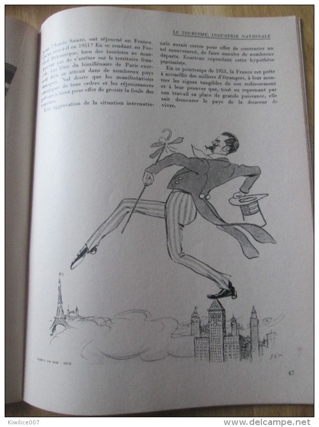 Rapports France Etats-unis 1951 Le Plan Schuman  Pour L Europe Les Antibiotiques Houilleres Dourges L Algerie Agricole - Autres & Non Classés