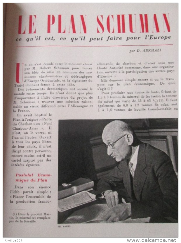 rapports france etats-unis 1951 le plan schuman  pour l europe les antibiotiques houilleres dourges l algerie agricole