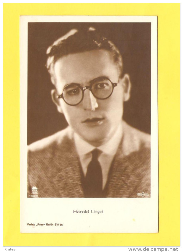 Postcard - Film, Actor, Harold Lloyd     (23054) - Acteurs