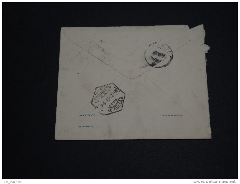 BRÉSIL - Entier Postal ( Enveloppe) Pour La France Redirigée Vers La Suisse En 1915 - A Voir - L 339 - Entiers Postaux