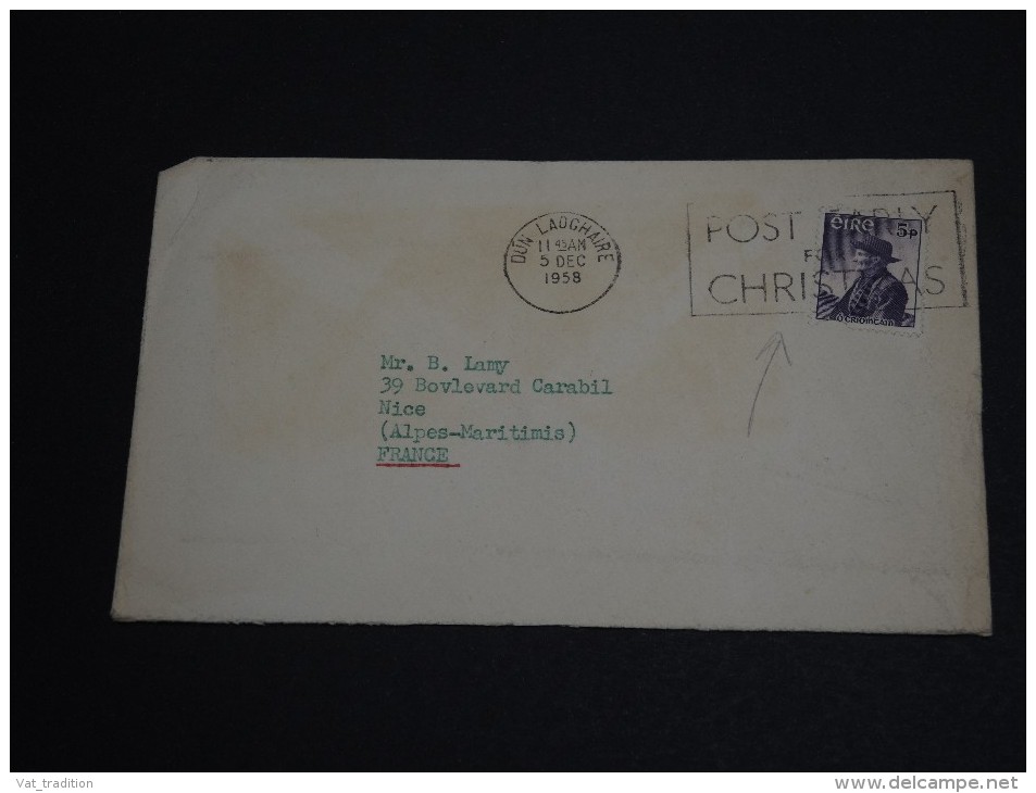 IRLANDE - Enveloppe Pour Paris En 1958  - A Voir - L 345 - Covers & Documents