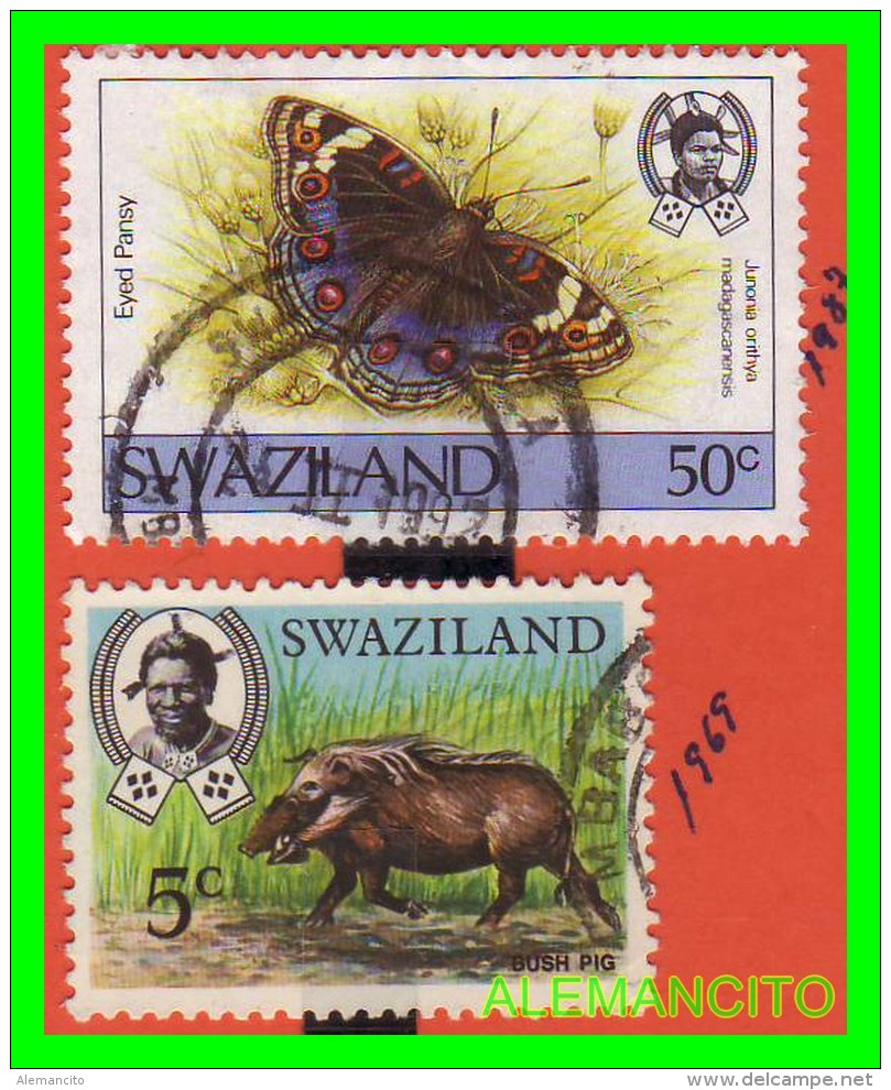 SWAZILAND   ( Suazilandia Africa ) 2 SELLOS AÑO 1969-87 - Swaziland (1968-...)