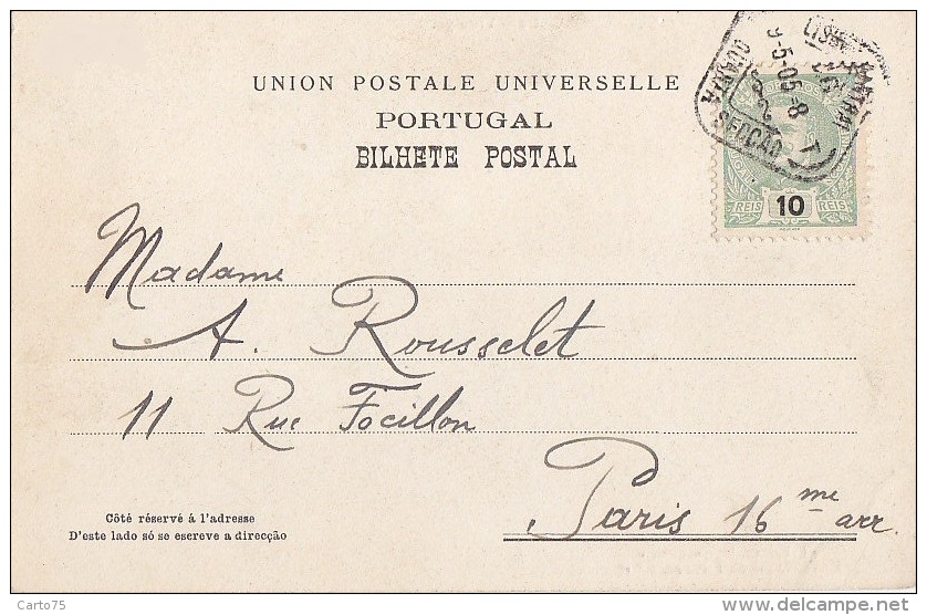 Portugal - Cintra Sintra - Vista Geral - 1905 - Lisboa