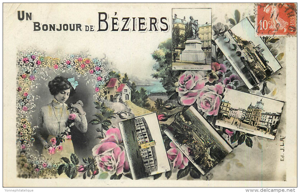 34 - HERAULT - Béziers - Bonjour De - Beziers
