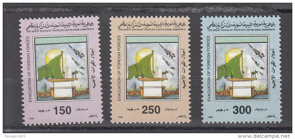 1999 Libya Evacuation Of Foreign Forces  Complete Set Of  3 MNH - Libië