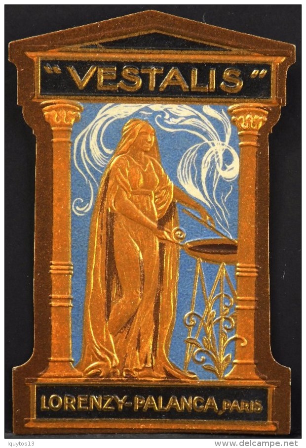 ETIQUETTE ANCIENNE De PARFUM - " VESTALIS" - Lorenzy-Palanca - Paris - Très Bon Etat - - Etichette