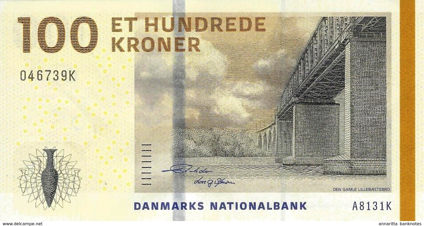 DENMARK 100 KRONER ND (2013) P-66 UNC [ DK936c ] - Danemark