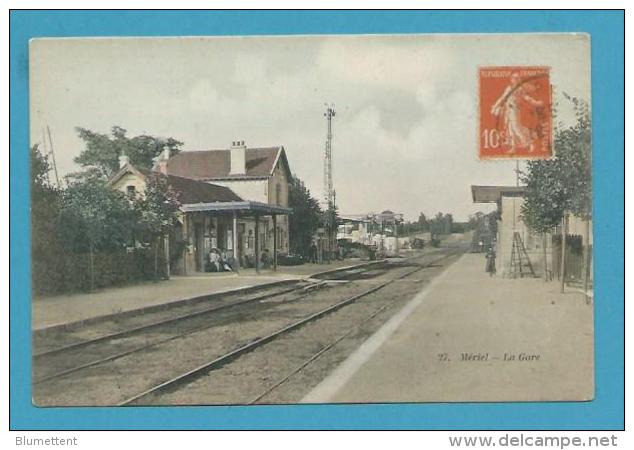 CPA 27 - Chemin De Fer La Gare De MERIEL 95 - Meriel