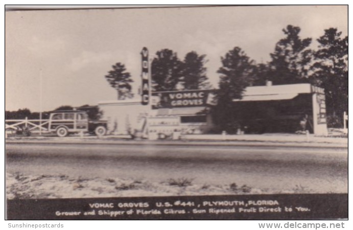 Florida Plymouth Vomac Groves Citrus Stand U S Highway 441 - Markets