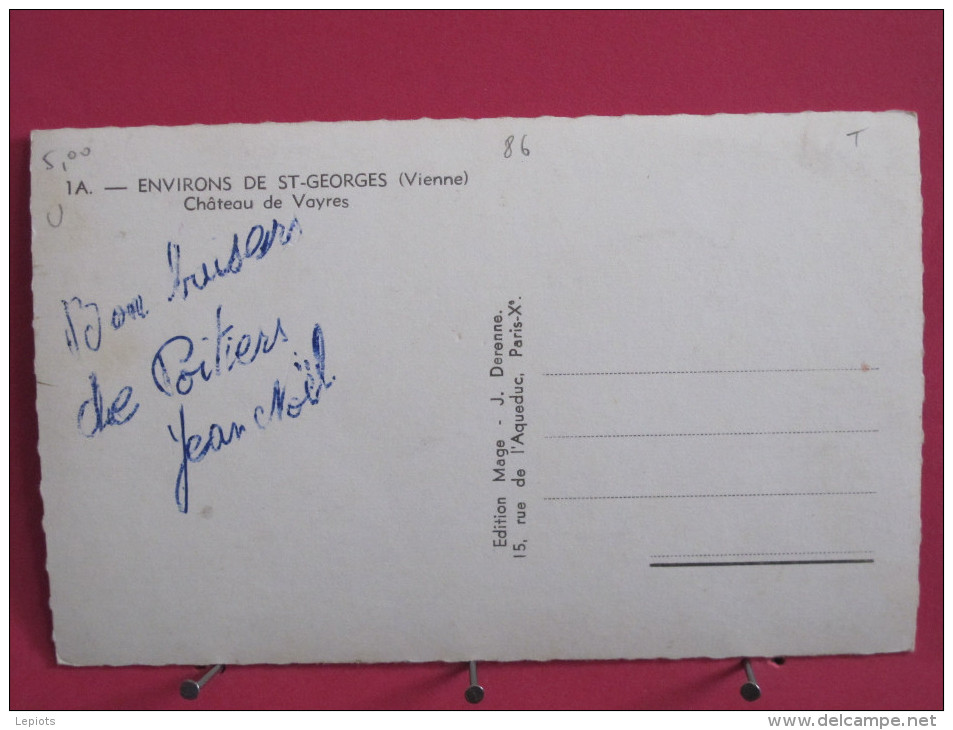 CPSM Très Peu Courante - 86 - St Georges Lès Baillargeaux - Château De Vayres - Scans Recto-verso - Saint Georges Les Baillargeaux