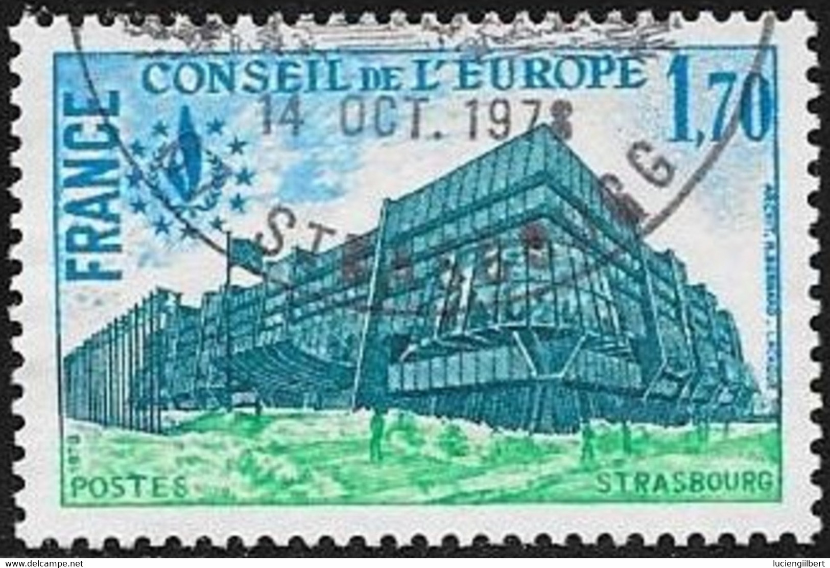 SERVICES N°  58  FRANCE  -  BATIMENTS CONSEIL DE L'EUROPE -  1978  OBLITERE - Used