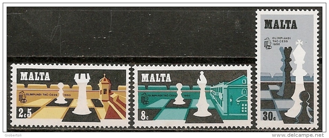 Malta/Malte: Olimpiadi Degli Scacchi, Olympiques D'échecs, Olympics Of Chess - Scacchi