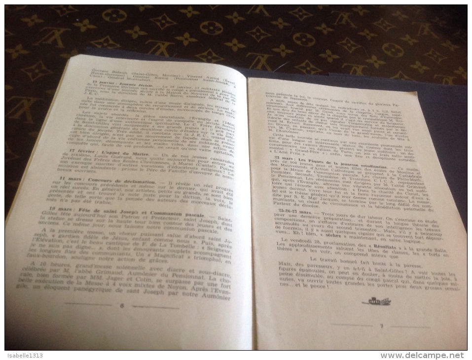 1947 Bulletin Trimestriel Association Des Ancien élève Du Pensionnat Saint Gilles Moulins Allier Kermesse Discours - Autres & Non Classés