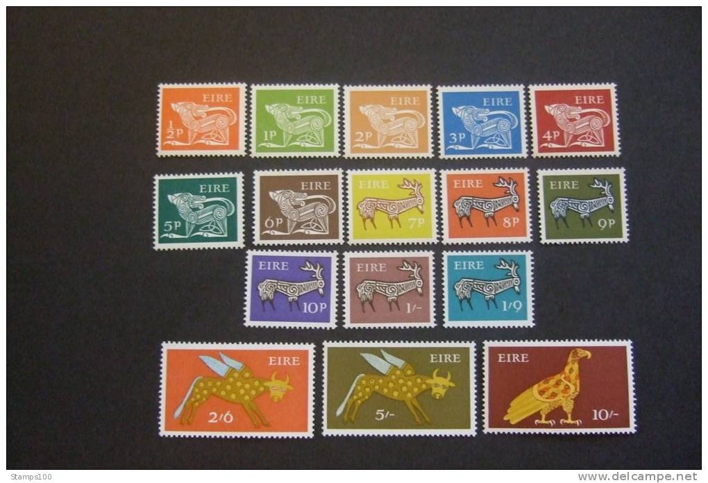 IRELAND 1968  IRISH ART    MICHEL 210/225    YVERT  211/226    MNH **    (Q31-NVT) - Unused Stamps