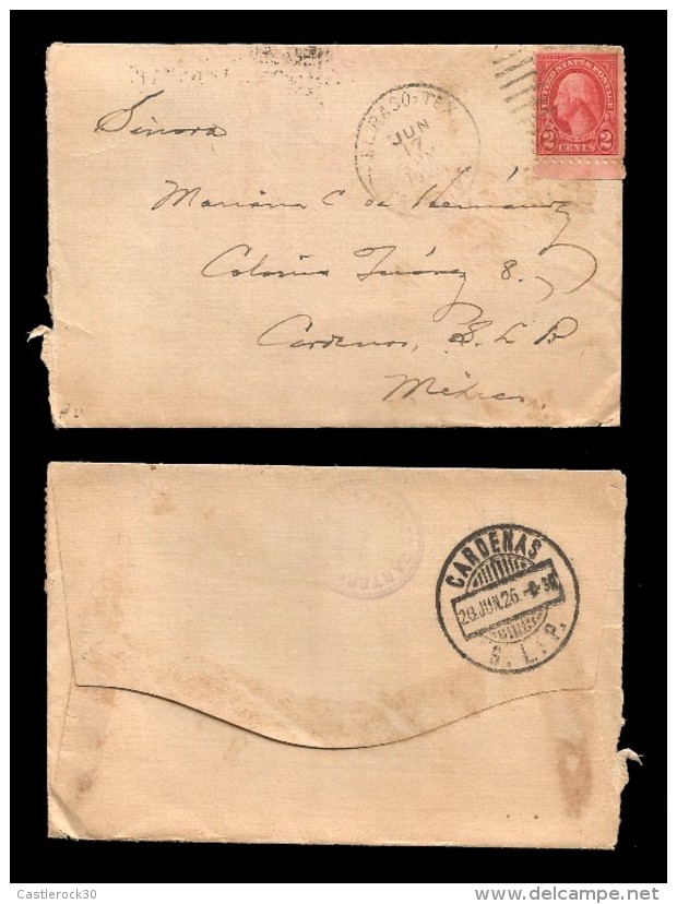 E)1926 UNITED STATES, WASHINGTON 554 A157, CIRCULATED COVER TO MEXICO D.F, RARE DESTINATION, F - Andere & Zonder Classificatie