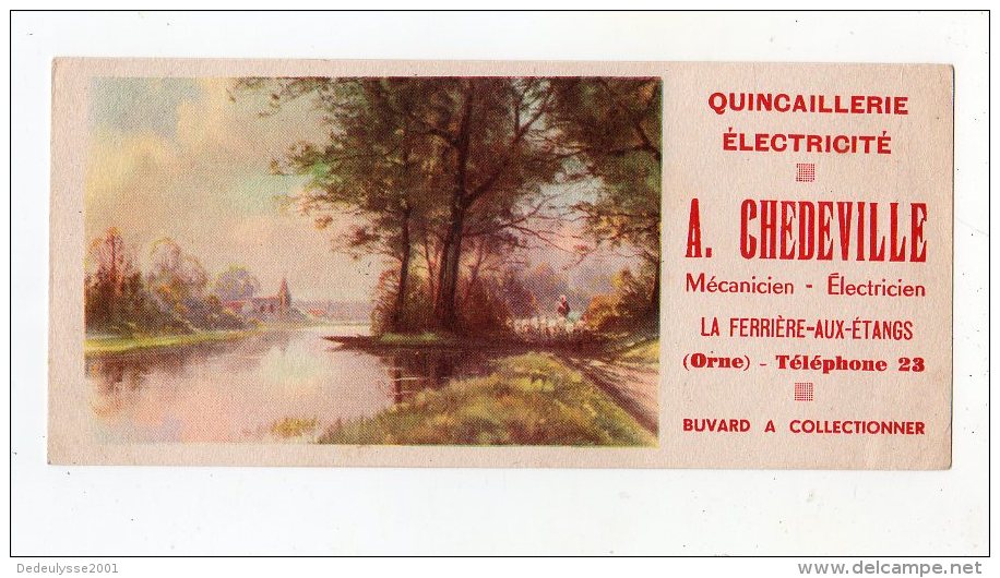 Juin16   75359   Buvard   Ets Chedeville   La Ferrière Aux étangs  Orne - Electricité & Gaz