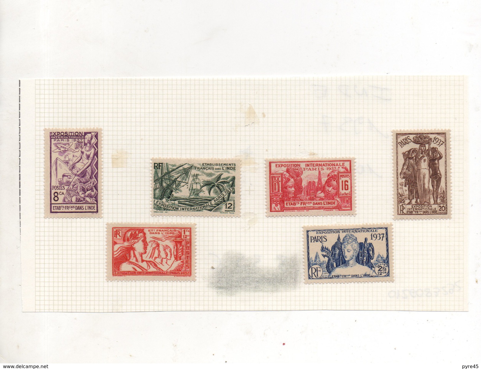 INDE 1937 N° 109 / 14 * - Neufs