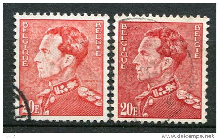 Yv. COB N° 435  (o)  10f Léopold III  Deux  Nuances BE - 1934-1935 Leopold III