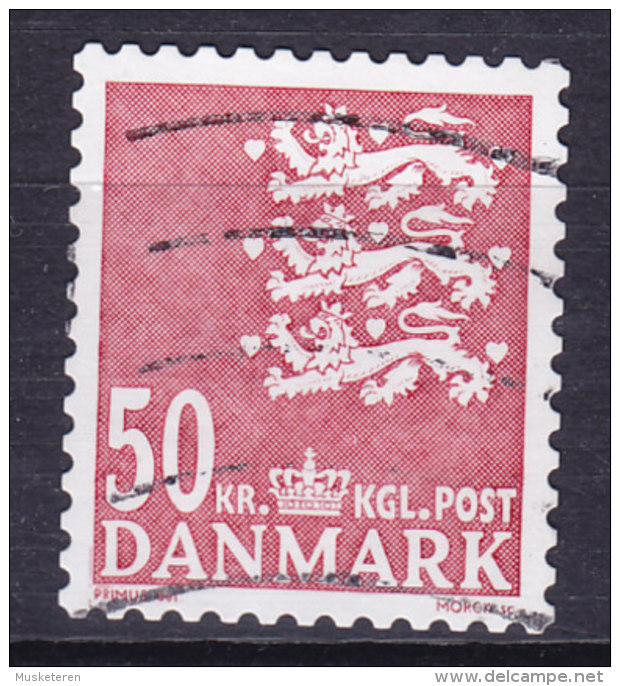 Denmark 2010 Mi. 1583   50.00 Kr Small Arms Of State Kleines Reichswaffen New Engraving Selbstklebende Papier - Gebruikt