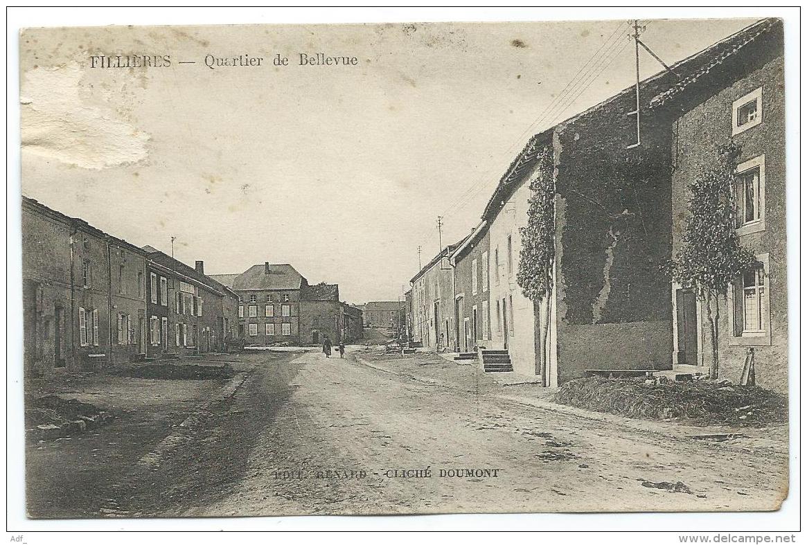 CPA FILLIERES, QUARTIER DE BELLEVUE, MEURTHE ET MOSELLE 54 - Autres & Non Classés