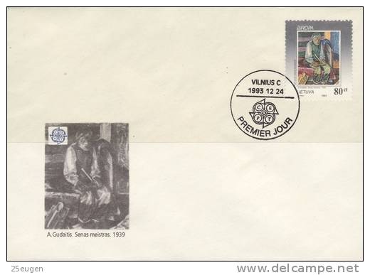 LITHUANIA  EUROPA CEPT 1993  FDC - 1993