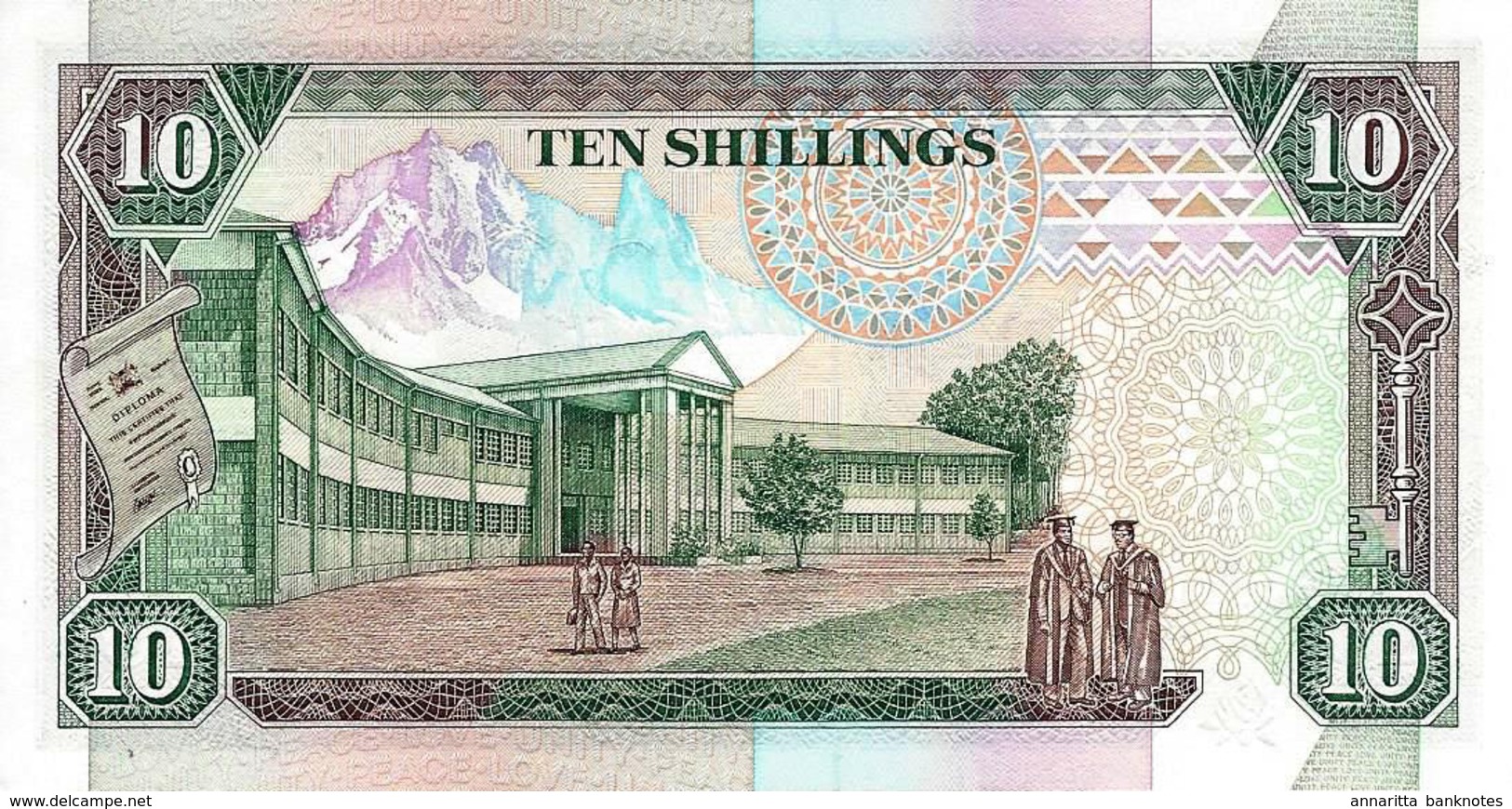 KENYA 10 SHILLINGS 1993 P-24e UNC [ KE125e ] - Kenia