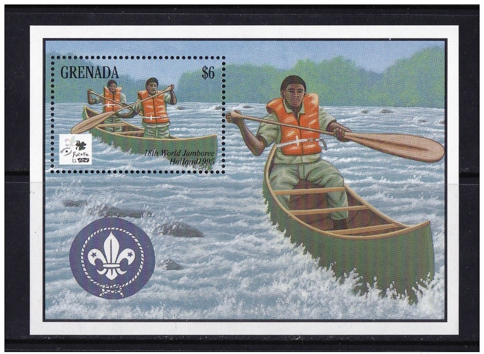 Grenada  (Sc # 2427), MNH, (Souvenir Sheet Of 1), 18th World Boy Scout Jamboree   (1995) - Grenada (1974-...)
