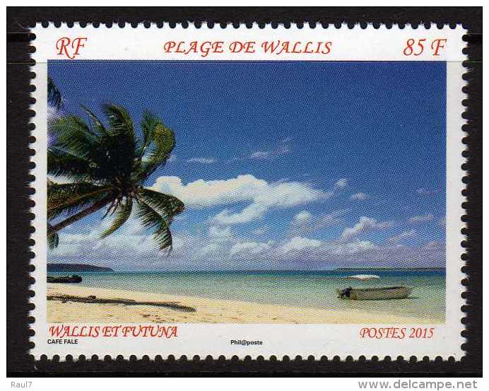 Wallis & Futuna 2015 - Arbres, Cocotier, Plages De Wallis - 1 Val Neufs - Unused Stamps