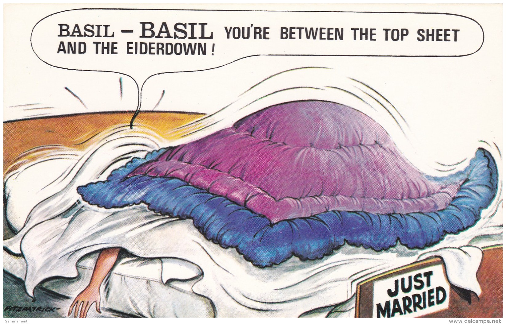 YOURE BETWEEN THE TOP SHEET AND THE EIDERDOWN.  FITZPATRICK - Comics