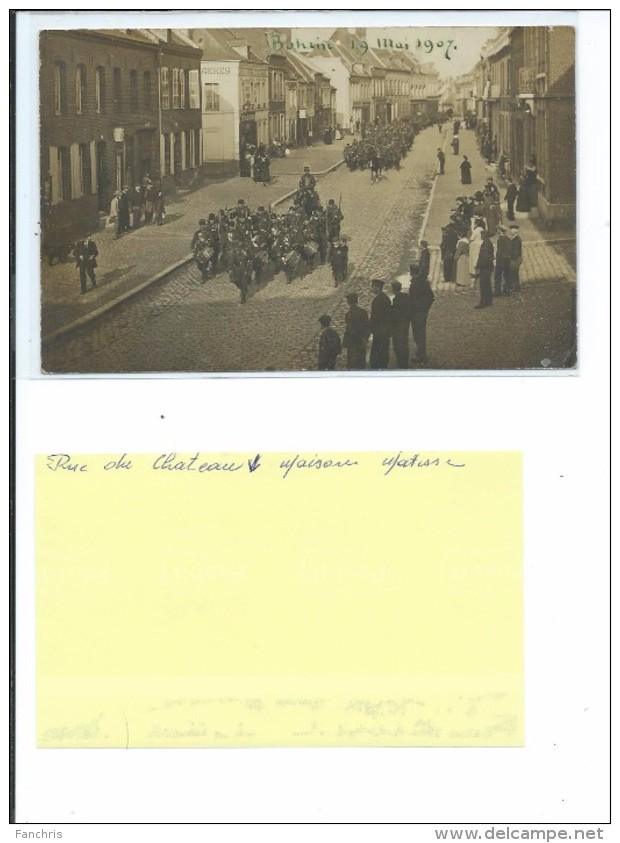 Bohain-19 Mai 1907-carte Photo Société Lumière - Autres & Non Classés