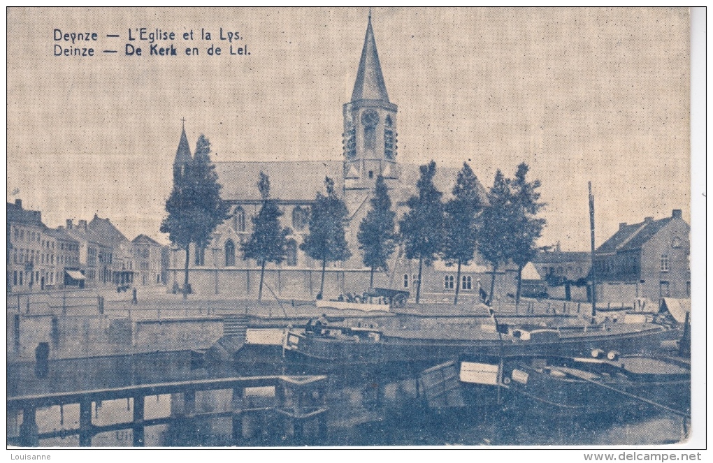 16 / 6 / 451  -  DEINZE   -  L'ÉGLISE  ET  LA  LYS - Deinze