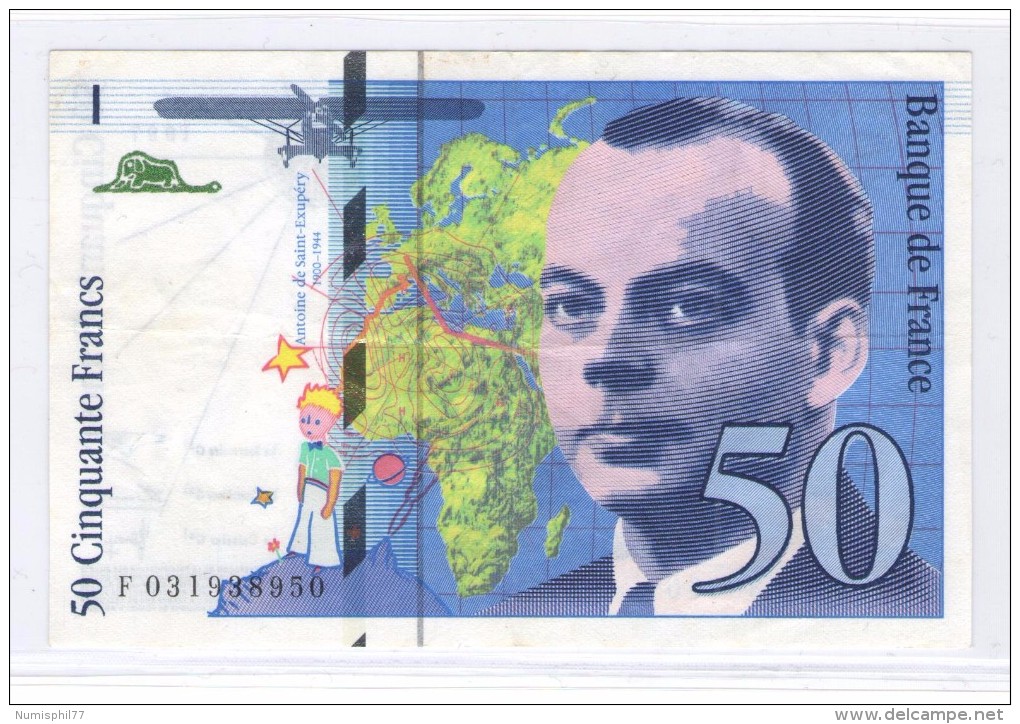 50 FRANCS Saint-Exupéry Type 1992 Modifié - 1997 - SPL - 50 F 1992-1999 ''St Exupéry''