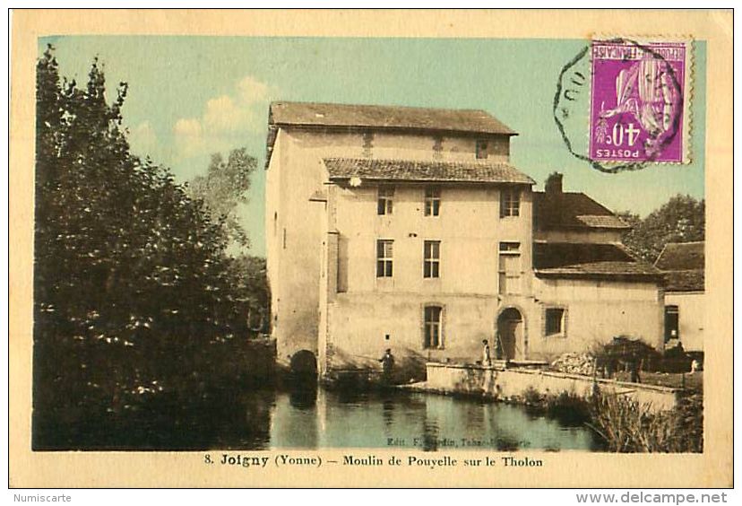 Cpa JOIGNY 89 Moulin De Pouyelle Sur Le Tholon - Erreur Légende Moulin De Pompelle - - Joigny