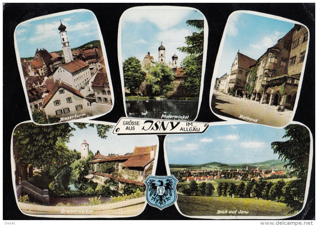 Isny Im Allgäu Old Postcard Travelled 197? D160620 - Isny