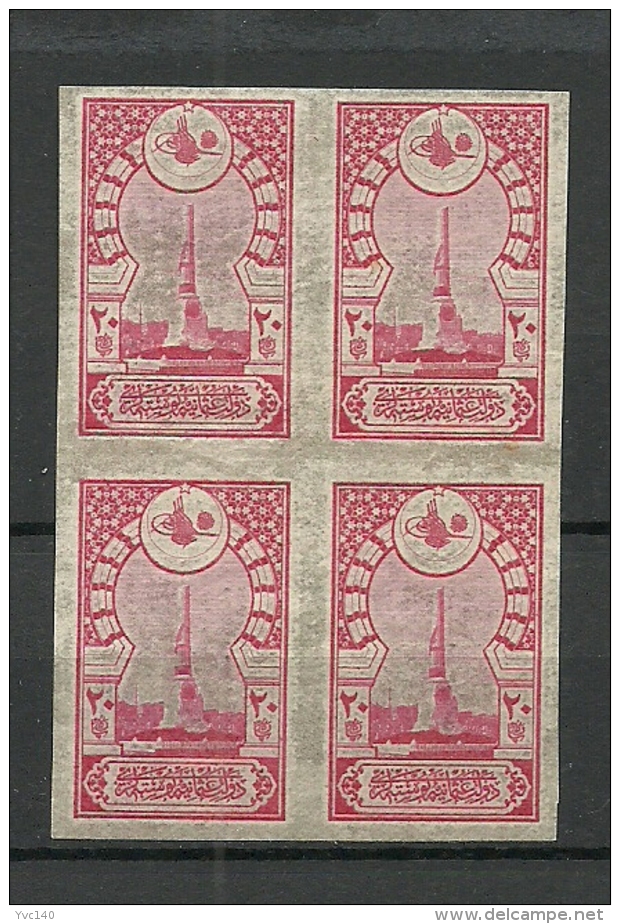 Turkey; 1917 Vienna Postage Stamp 20 P. ERROR "Imperf. Pair" (Signed) RRR - Unused Stamps