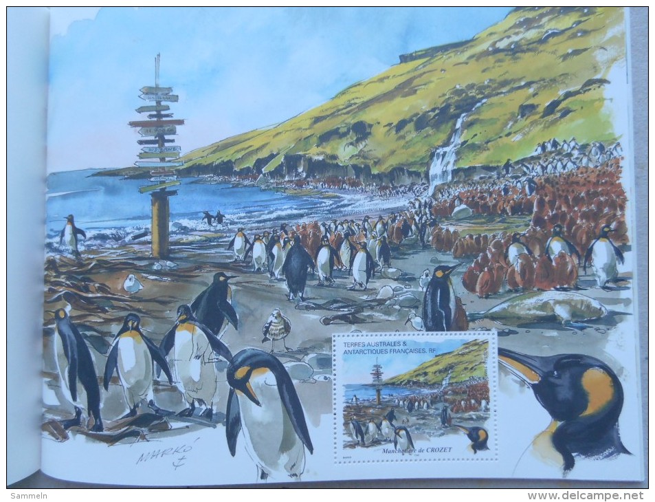 TAAF Franz. Antarktis 400 - 411 Mnh Carnet Markenheftchen Aquarelle Markó - Booklets